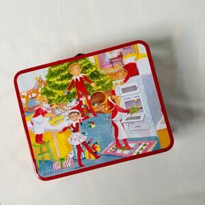 Elf On The Shelf Christmas Metal Tin Lunch Box